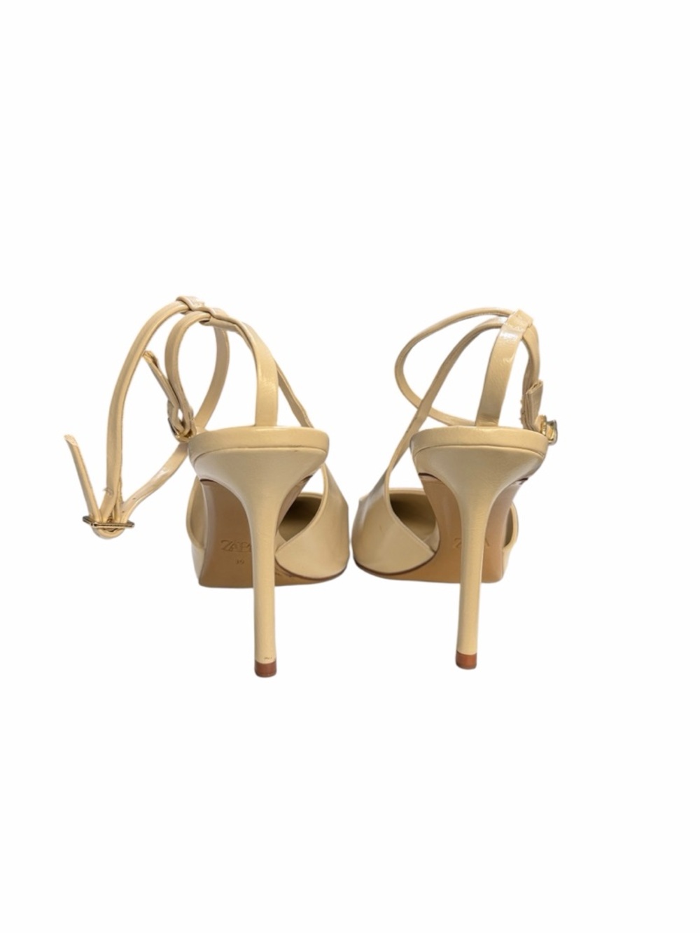 Zara Buckled Slingback Heels Size 39 - Picture 9 of 12